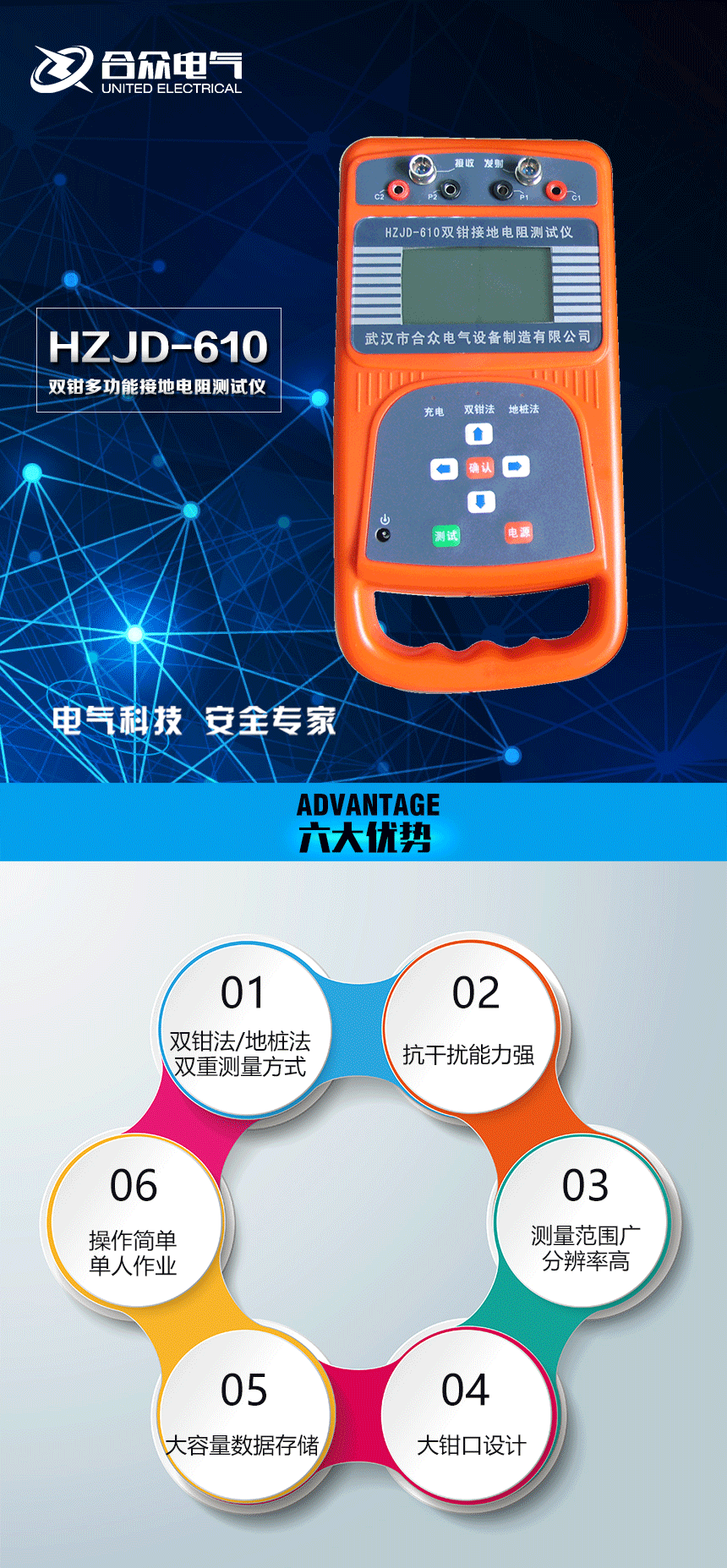 接地電阻測試儀，雙鉗多功能接地電阻測試儀